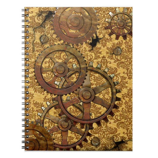 Classic Tan Steampunk Notebook (Front)