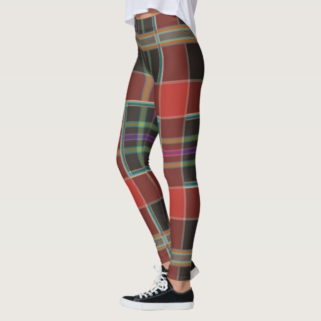 Classic tartan design leggings (Left)