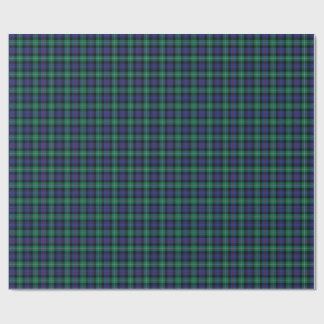 Classic tartan in blue wrapping paper