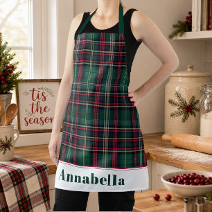 Classic Tartan Plaid Christmas Holiday Apron