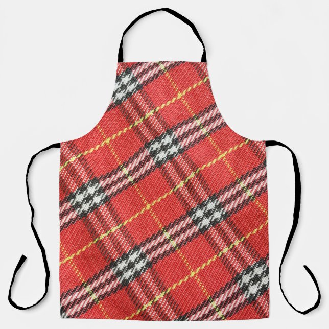 Classic Tartan Texture Background Apron (Front)