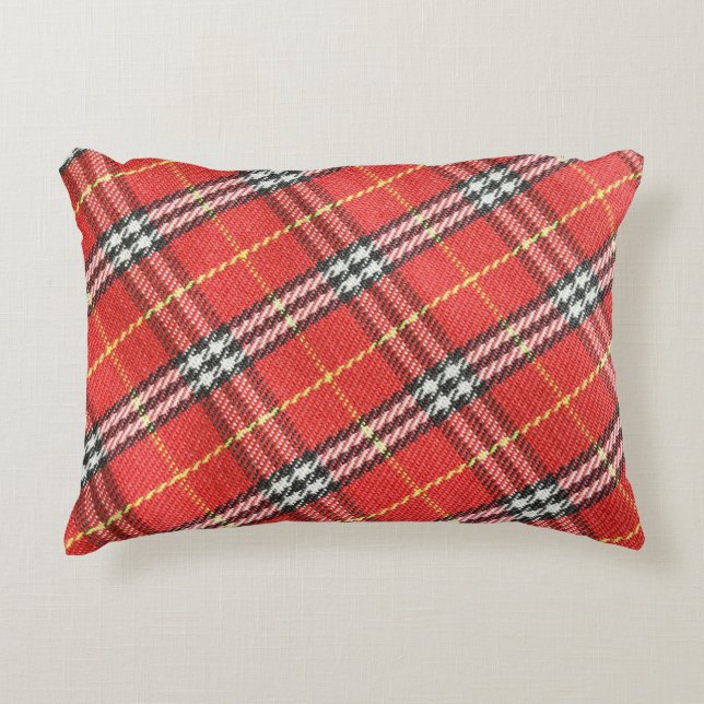Classic Tartan Texture Background Decorative Cushion (Front)