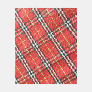 Classic Tartan Texture Background Fleece Blanket