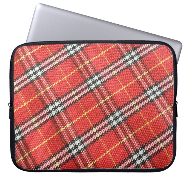 Classic Tartan Texture Background Laptop Sleeve (Front)