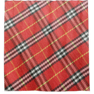 Classic Tartan Texture Background Shower Curtain