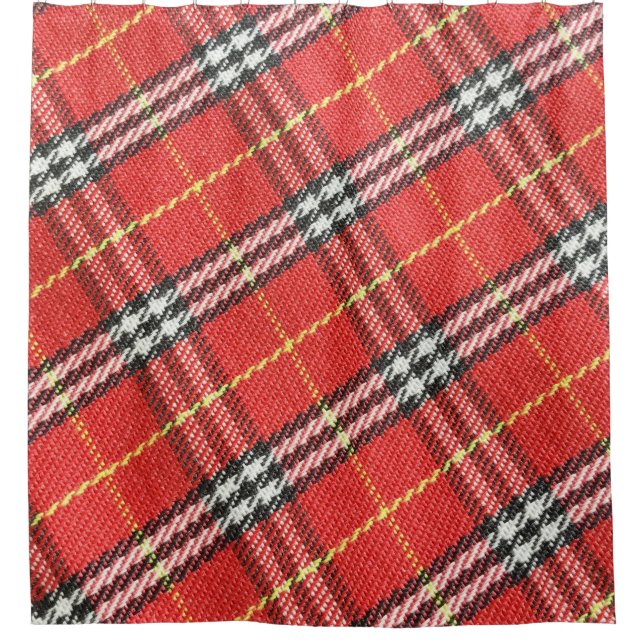 Classic Tartan Texture Background Shower Curtain (Front)