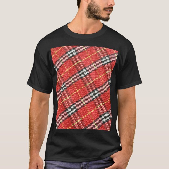 Classic Tartan Texture Background T-Shirt (Front)