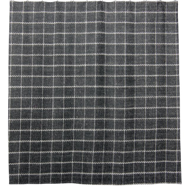 Classic Tartan Texture Design Shower Curtain (Front)