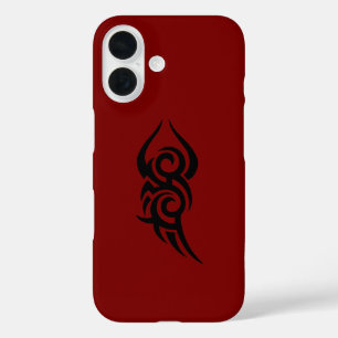 Classic Tattoo Inspired Line Art Design iPhone 16 Case