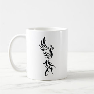 Classic Tattoo Inspired Line Art Design Coffee Mug