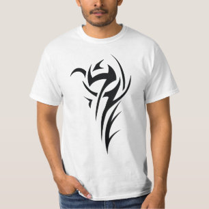 Classic Tattoo Inspired Line Art Design T-Shirt