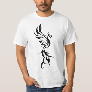 Classic Tattoo Inspired Line Art Design T-Shirt