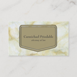 Classic Taupe Marble Business Elegance Card
