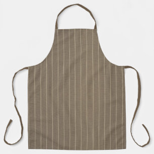 Classic Taupe with Stripe  Apron