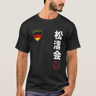Classic Team Karate Shotokai German Flag Japanese T-Shirt