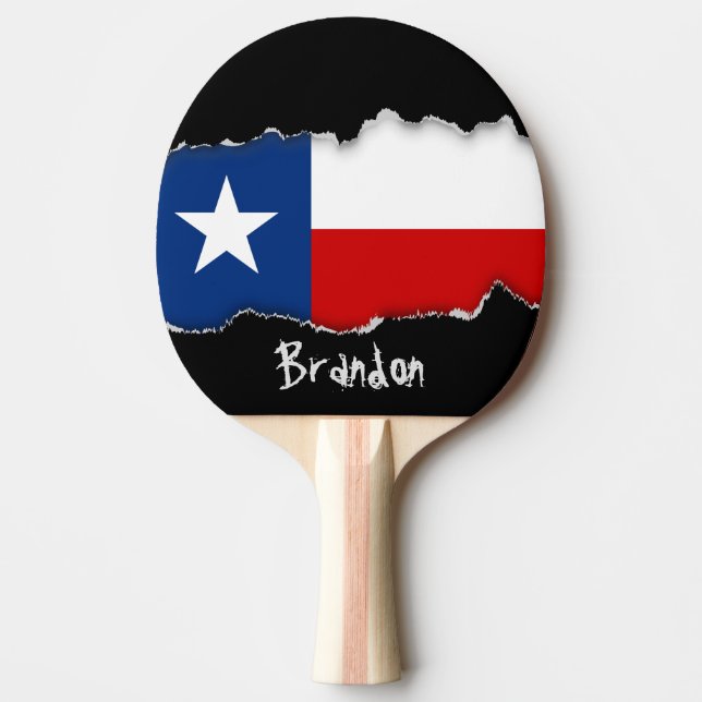 Classic Texas State Flag Ping Pong Paddle (Front)