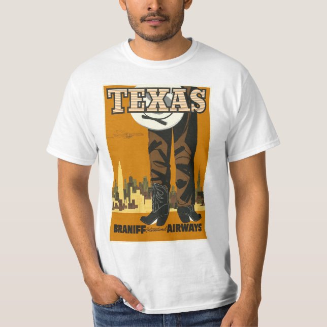 Classic Texas Travel Ad Tee (Front)
