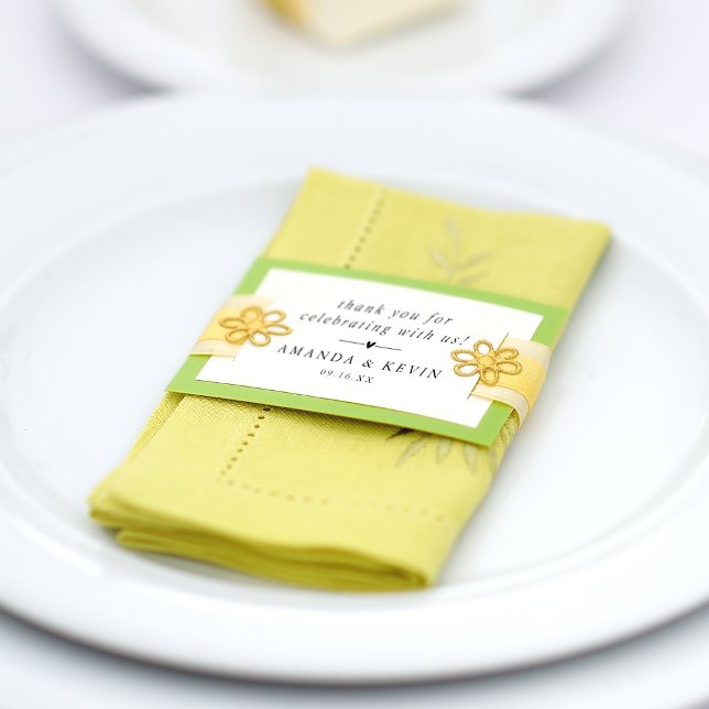 Classic Thank You Personalised Wedding Rubber Stamp (Creator Uploaded)