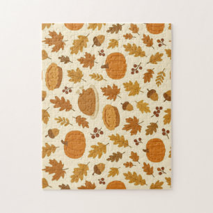 Classic Thanksgiving patterned  Jigsaw Puzzle