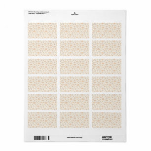 Classic Thanksgiving patterned Label