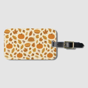 Classic Thanksgiving patterned Luggage Tag