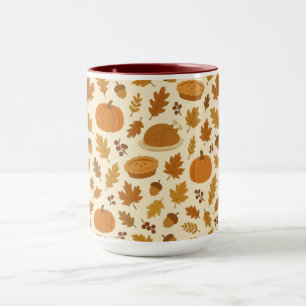 Classic Thanksgiving patterned Mug