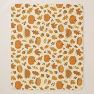 Classic Thanksgiving patterned Sherpa Blanket