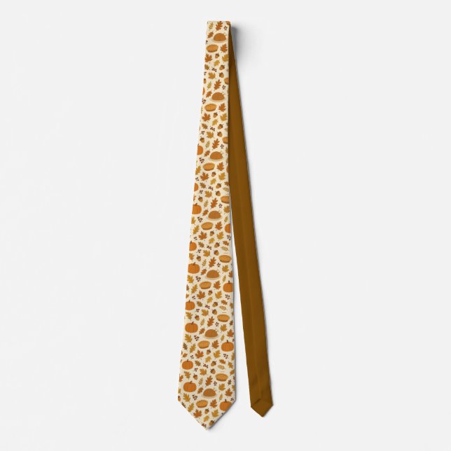 Classic Thanksgiving patterned  Tie (Front)