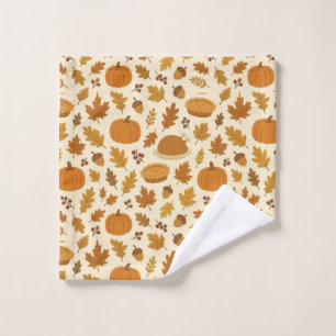 Classic Thanksgiving patterned Wash Cloth