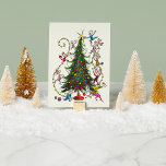 Classic The Grinch | Christmas Tree Holiday Card<br><div class="desc">The holidays will not be complete without The Grinch!  HOW THE GRINCH STOLE CHRISTMAS is a classic story of a town called Who-ville and how the Christmas spirit can melt even the coldest of hearts.</div>