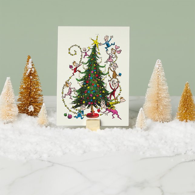 Classic The Grinch | Christmas Tree Holiday Card (Creator Uploaded)