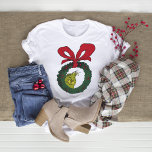 Classic The Grinch | Christmas Wreath T-Shirt<br><div class="desc">The holidays will not be complete without The Grinch!  HOW THE GRINCH STOLE CHRISTMAS is a classic story of a town called Who-ville and how the Christmas spirit can melt even the coldest of hearts.</div>