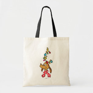 Classic The Grinch   Max - Happy Wholidays Tote Bag