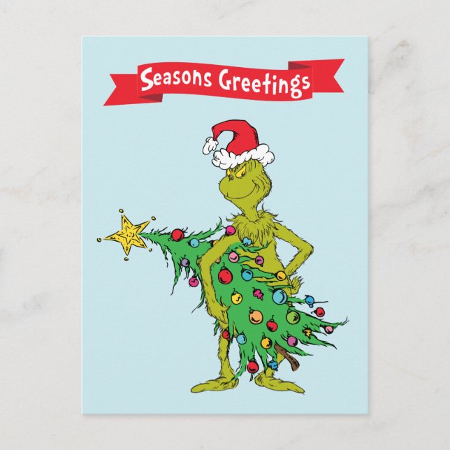 Classic The Grinch | Naughty Postcard (Front)