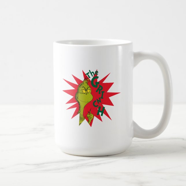 Classic The Grinch | Red Starburst Coffee Mug (Right)