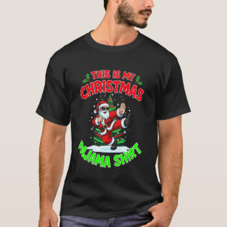 Classic This is My Christmas Pajama Santa Claus Pl T-Shirt