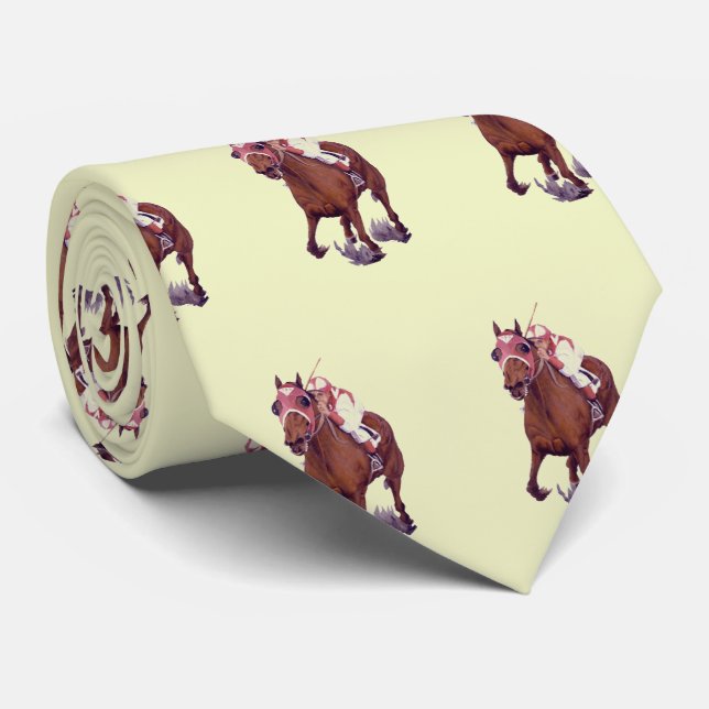Classic Thoroughbred Horse Tie (Rolled)