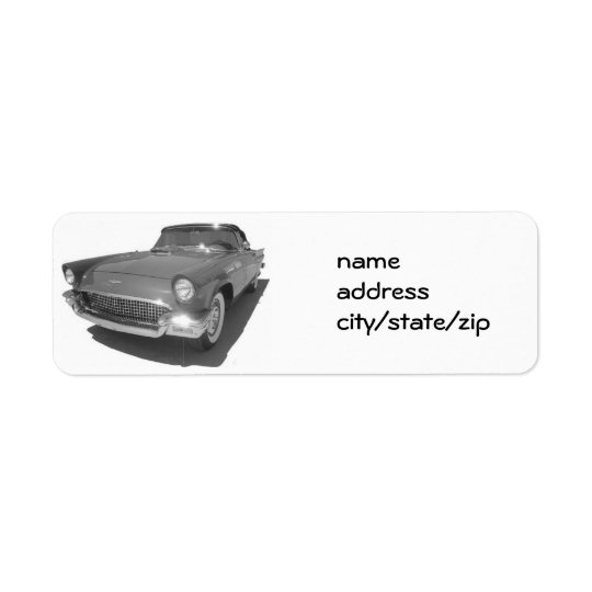 CLASSIC THUNDERBIRD LABEL RETURN ADDRESS LABEL
