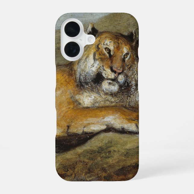 Classic Tiger iPhone 16 Case (Back)