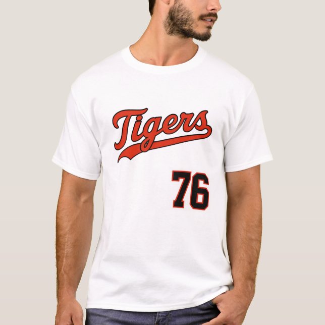 Classic Tigers Baseball 76 T-Shirt (Front)