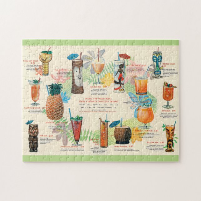 Classic Tiki Menu Jigsaw Puzzle (Horizontal)