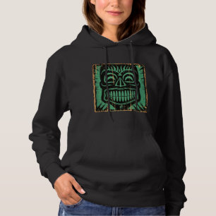 Classic Tiki Time Tiki God Totem, Tiki Head, Hawai Hoodie