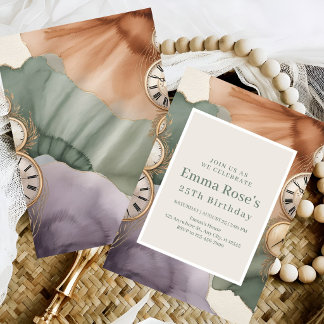 Classic Timeless Birthday Celebration Invitation