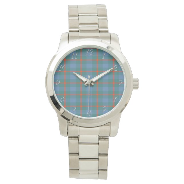 Classic Timeless Clan Agnew Ancient Plaid Tartan G Watch (Front)
