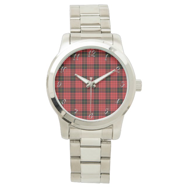 Classic Timeless Clan Aikenhead Plaid Tartan Gift  Watch (Front)