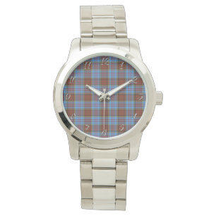 Classic Timeless Clan Anderson Modern Plaid Tartan Watch