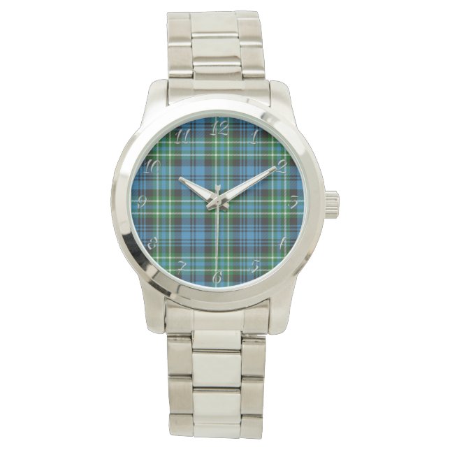 Classic Timeless Clan Arbuthnot Plaid Tartan Plaid Watch (Front)