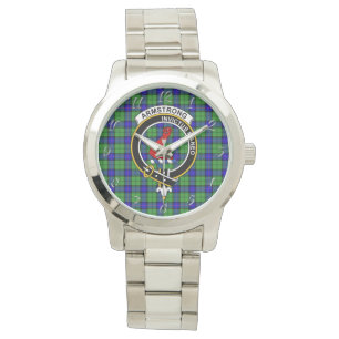 Classic Timeless Clan Armstrong Tartan Plaid Gift Watch