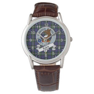 Classic Timeless Clan Baird Badge Tartan Plaid Watch