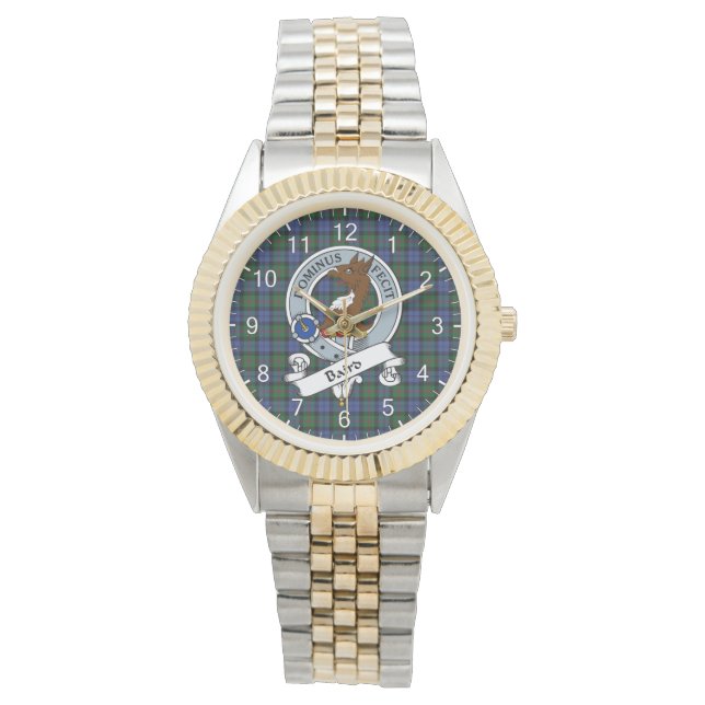 Classic Timeless Clan Baird Modern Badge Tartan Watch (Front)